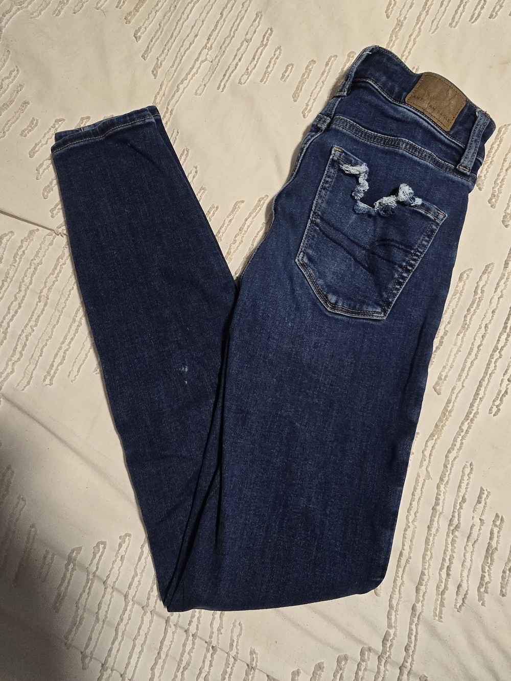 American Eagle Next Level Stretch Jegging Jeans Women's 000 Regular Dark Wash